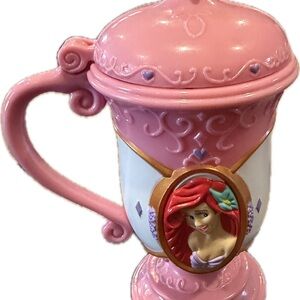 Disney On Ice Little Mermaid Princess Ariel Souvenir Flip Top Cup Character Mug